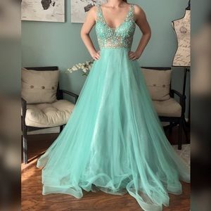 Rachel Allan sparkly a line ball gown